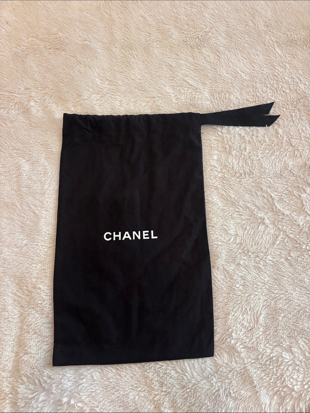 Chanel authentic black and white dust bag